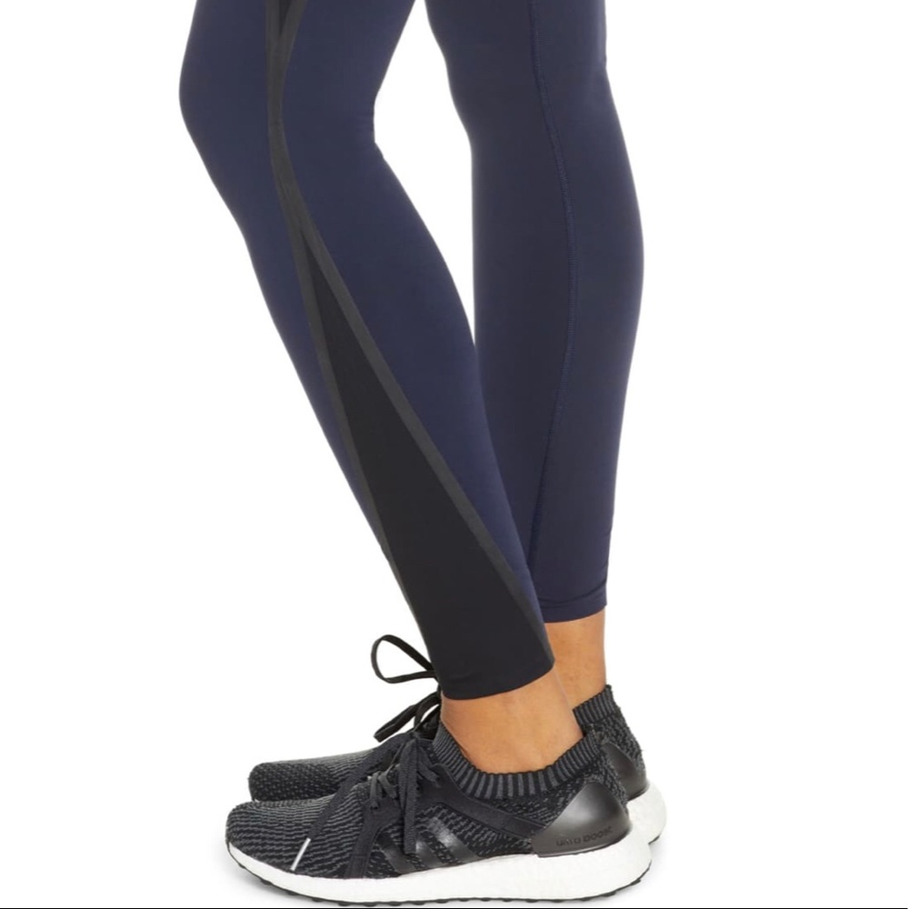 Spanx Mesh Contoured Active Leggings / Lapis Night - Picture 4 of 10